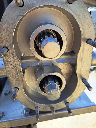 Used Pump, Positive, Waukesha, Model 030, 316 Stainless Steel, 1.5" #S745180