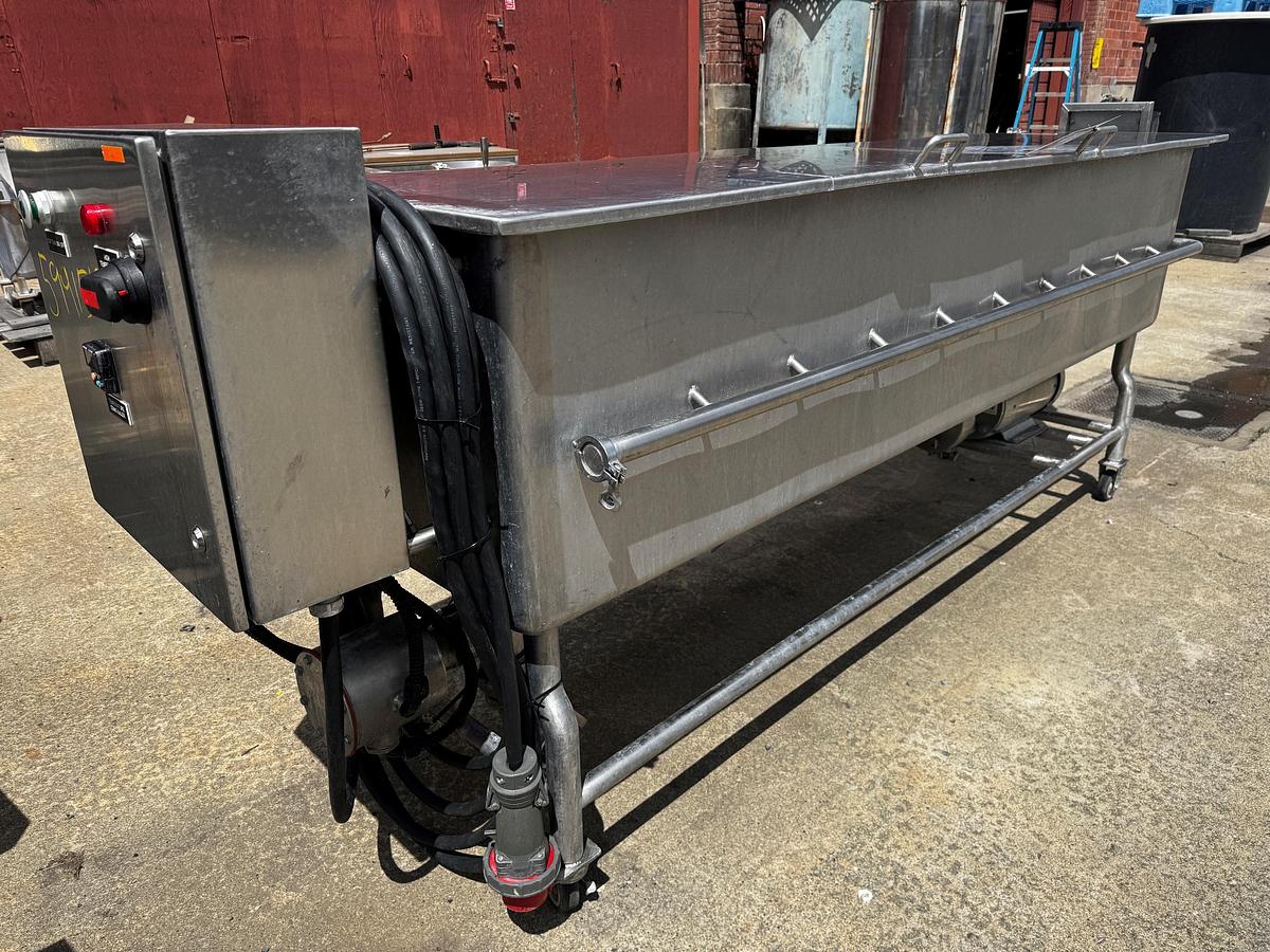 Used COP Wash Tank, 120 Gallon, Stainless Steel, Electric, 10 HP, VFD, #5991519