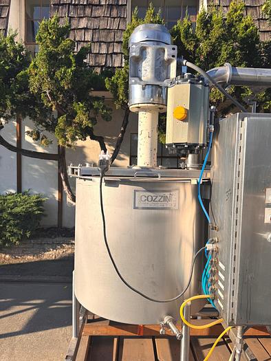 Used Tank, 250 Gallon Total, Dual Tank, High Shear Mixing Skid, #5991228