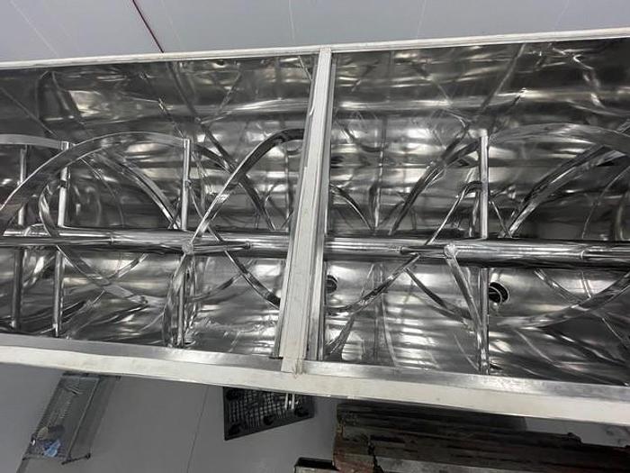 Used Stainless Steel 400 Cu. Ft. Double Ribbon Mixer, #4073674