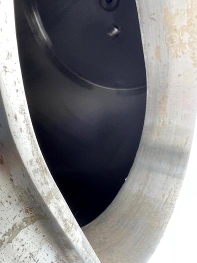 Used Stainless Steel 1,000 Gallon Jacketed Tank with Steep Cone Bottom