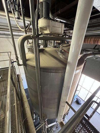 Used Tank, 2,250 Gallon, Stainless, Agit, Mueller #S745055