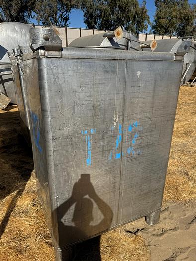 Used Tank, 550 Gallon, 316 Stainless Steel, Tote, #5991027