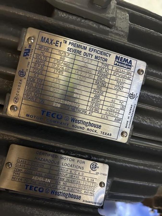 Used Reactor, 2,775 Gallon, 304 Stainless Steel, Equipromex, Water Wash, Vertical, 145 PSI, Agitated, Unused, #5991584