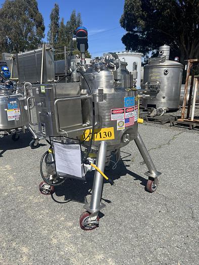 Used Reactor, 25 Gallon (100 Liters), Hastelloy, Jacketed, Agitated #S745445