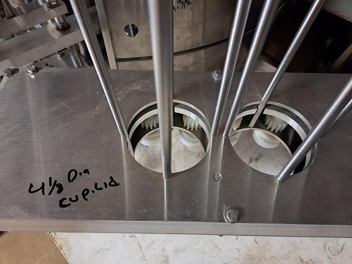 Used Filler, Cup, 2-Lane, Stainless Steel, 12 Ounces & 16 Ounces