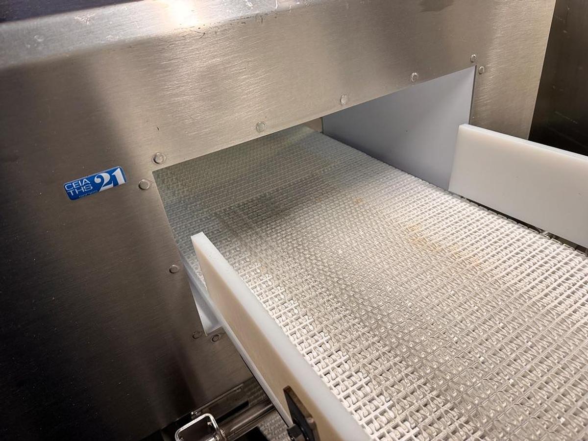 Used Detector, Metal, 18" x 7.5", CEIA, THS/M521, Stainless Steel, Belt Conveyor, #5991857