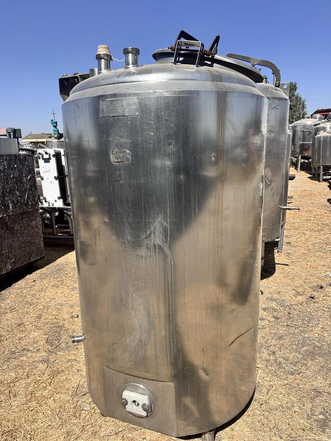 Used Tank, 200 Gallon, Stainless Steel, Jacketed, Agitated, Cherry-Burrell EPDA, #5991977