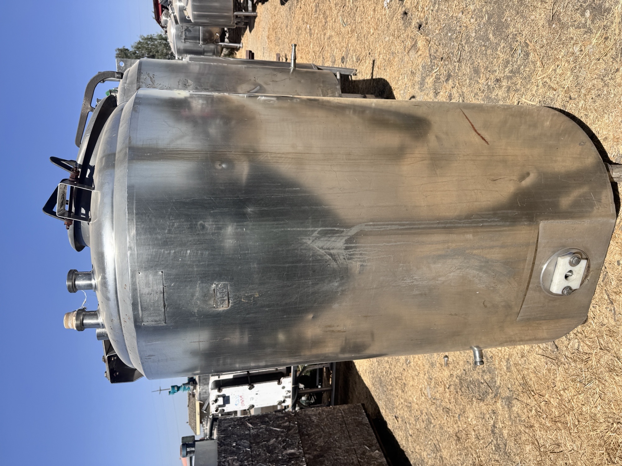 Used Tank, 200 Gallon, Stainless Steel, Jacketed, Agitated, Cherry-Burrell EPDA, #5991977