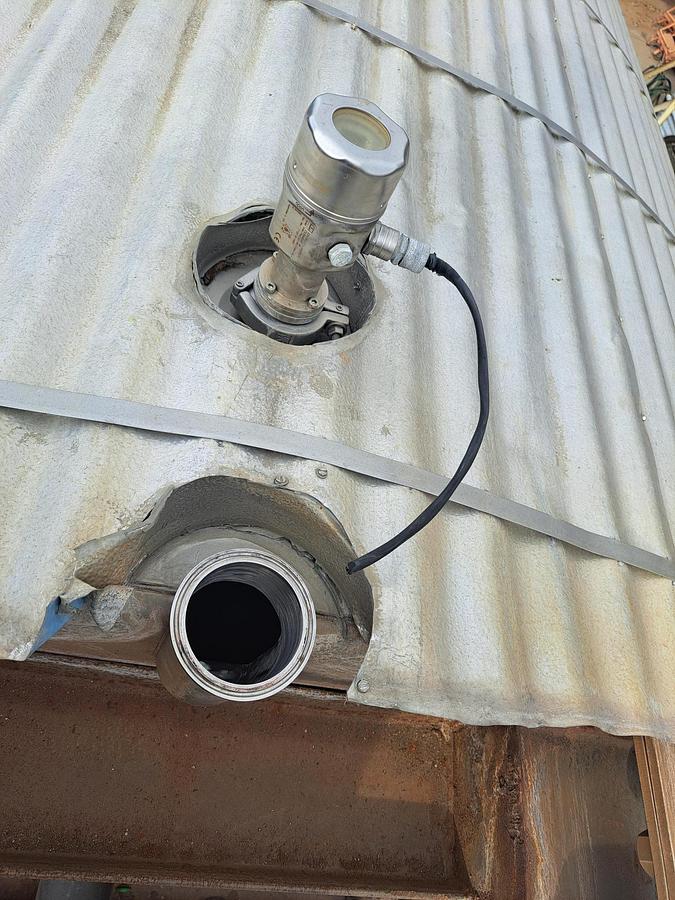 Used Tank, 10,000 Gallon, 316 Stainless Steel, 10' X 17'6" , Sloped Bottom, #5991369