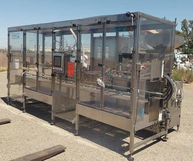 Used Filamatic 2-Head Cubitainer Filler and Capper with Conveyor #C744960