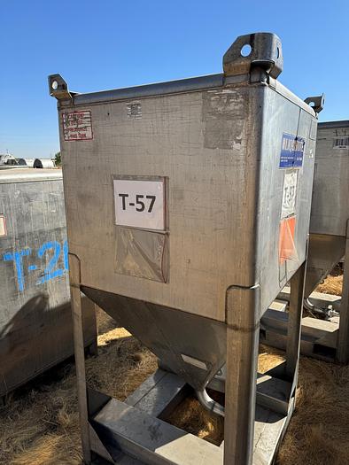 Used Tank, 425 Gallon, 316 Stainless Steel, LiquiTote, #5991122