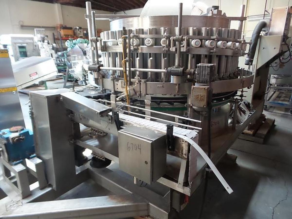 Used Filler, Piston, 40-Head, Rotary Piston Filler, Zacmi , Model 0295/40/3, #5991916
