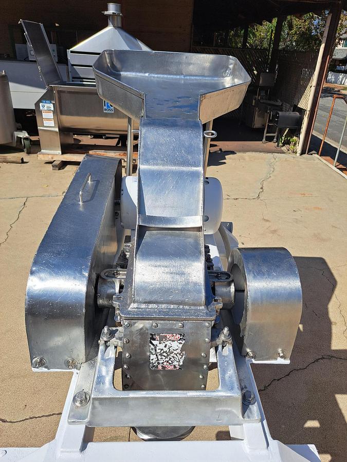 Used Mill, Fitzpatrick Fitzmill, Model D, Hammermill, 5 HP, Stainless Steel, #5991559