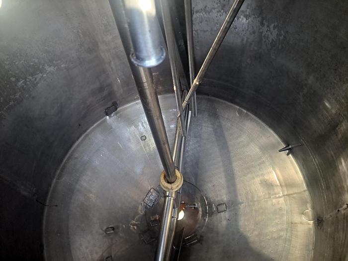 Used Tank, 2,000 Gallon, Jacketed, Scraper Agitation, Cone Bottom, APV #S745304