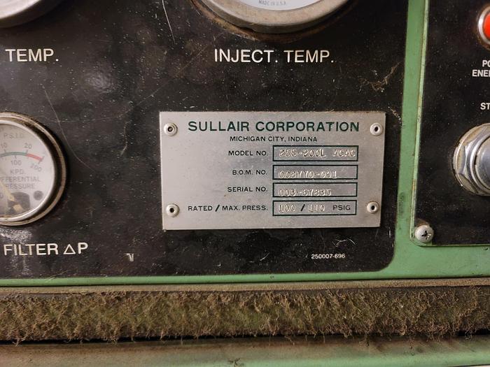 Used Compressor, 200 HP, Sullair, Model 25S-200L ACAC - #4874149