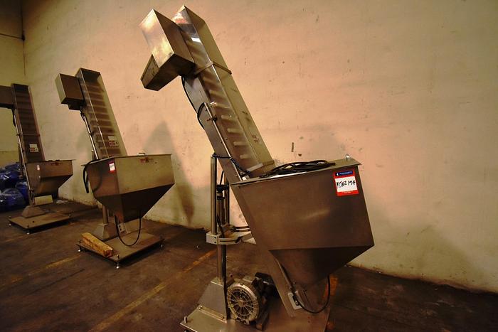 Used Elevator, Cap, Cleated, Pharma Pack, Stainless Steel, Incline #5991075