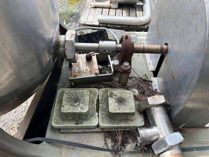 Used Mixer, Cheese, 5 CF, 316 Stainless Steel, Kraft, Pear Shaped, Agitated #S527450