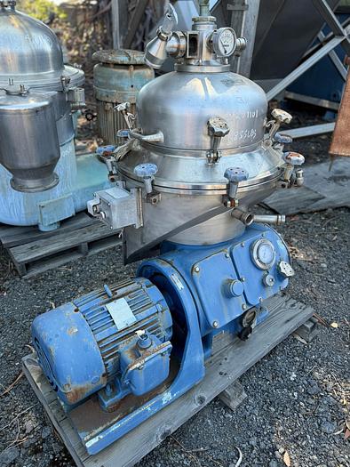 Used Centrifuge, Disc, Auto, Delaval, BRPX-207-39S, 316 S/st, #Z201101