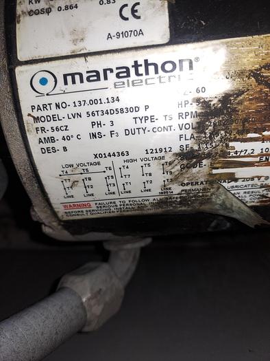 Used Refrig, Chiller, Air-cooled, Marrone, 15 Ton #S745505