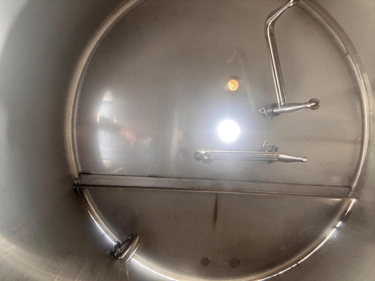 Used Tank, 375 Gallon, 304 Stainless Steel, Jacketed Fermenter, Criveller, Cone Bottom, #5991399