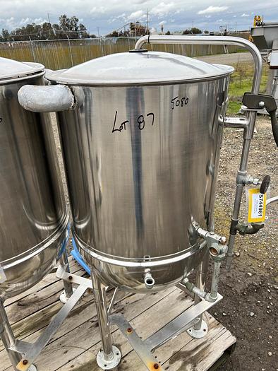 Used Kettle, 60 Gallon, Model KR-60 SP, Stainless Steel, Steamer Basket #S744981