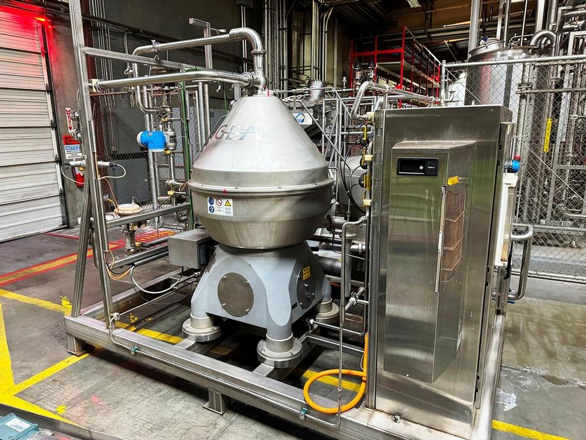 Used Centrifuge, GEA, Model GSI 125-06-772, Disc Stack Clarifier, Stainless Steel, #5991626