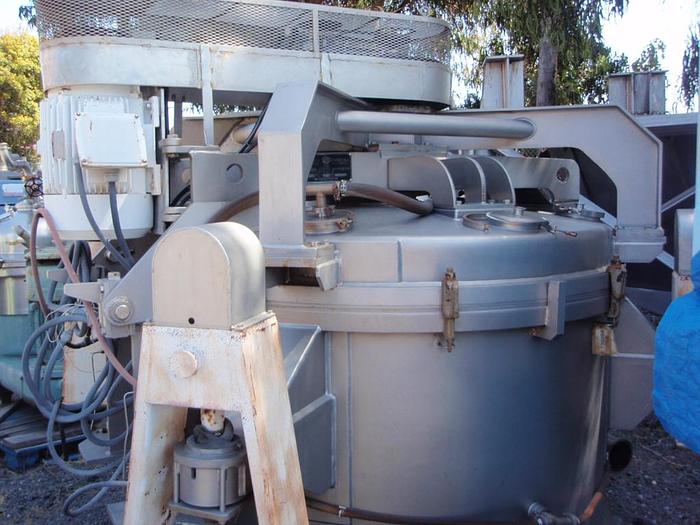 Used Centrifuge, Basket, Perforate, 60" X 40", 316 S/st, Western States #C730058