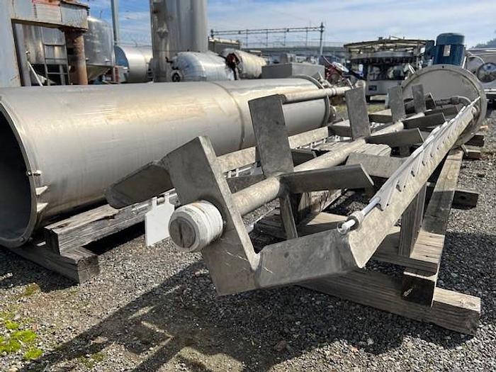 Used Tank, 350 Gallon, Stainless Steel, 2'6" X 10', Double Agitation, #C693490