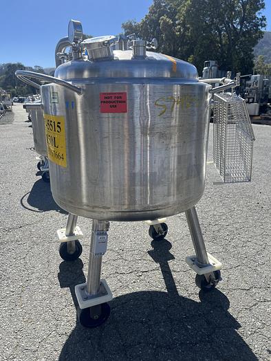Used Reactor, 40 Gallon (150 Liters), Hastelloy, Jacketed #S745419