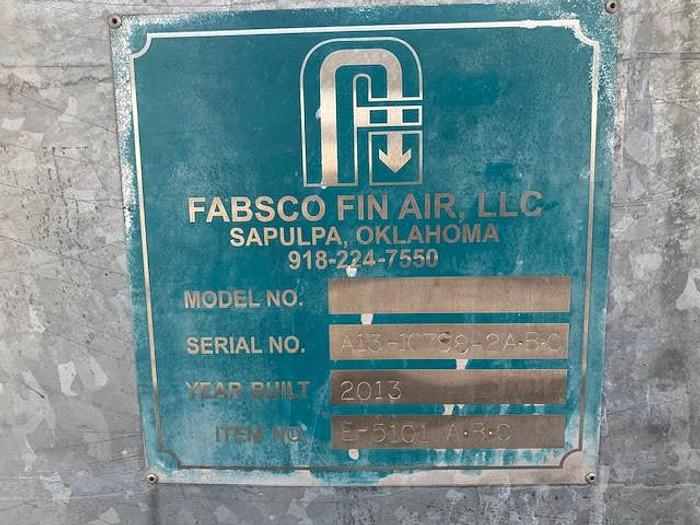 Used Heat Exchanger, Air Fin, 469 SF, Fabsco, (2) 7.5 HP