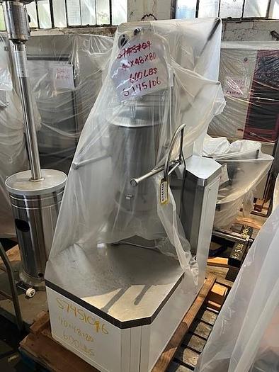 Used Chocolate Ball Mill, 10" Diameter x 14" Deep, Stainless Steel, Jacketed #S745106