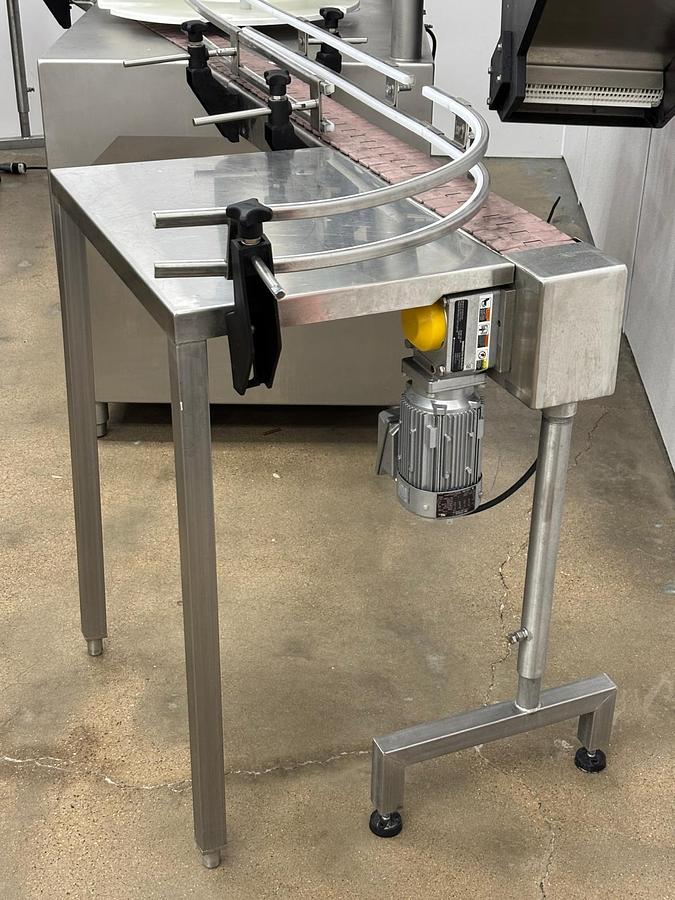 Used Filling Line, Conococheague Stainless, Two-Valve Automatic Liquid Filler & Capper, Weigh, Tray, Conveyor, #5991434