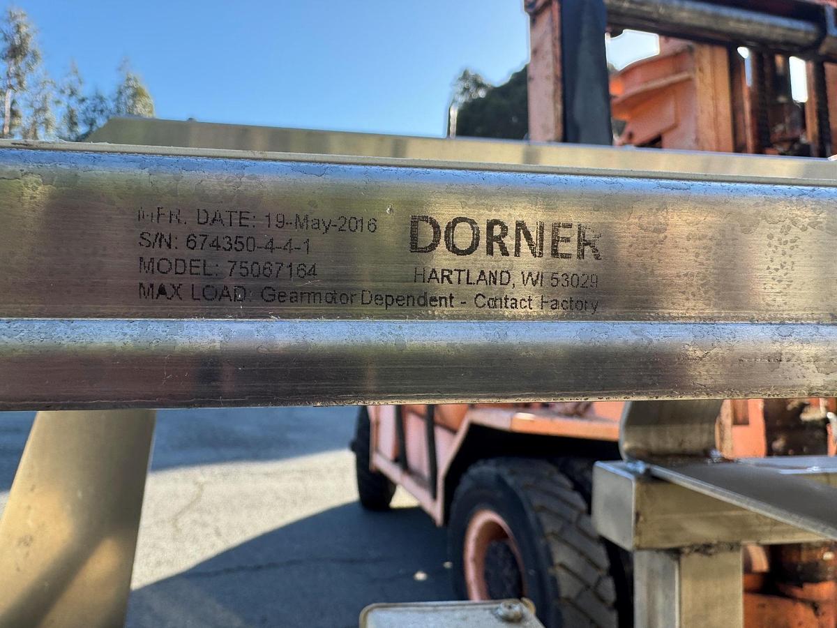 Used Conveyor, Belt, 12" x 16’, Dorner 7200 Series, Dual Drop-Down Belt Setup, #5991588