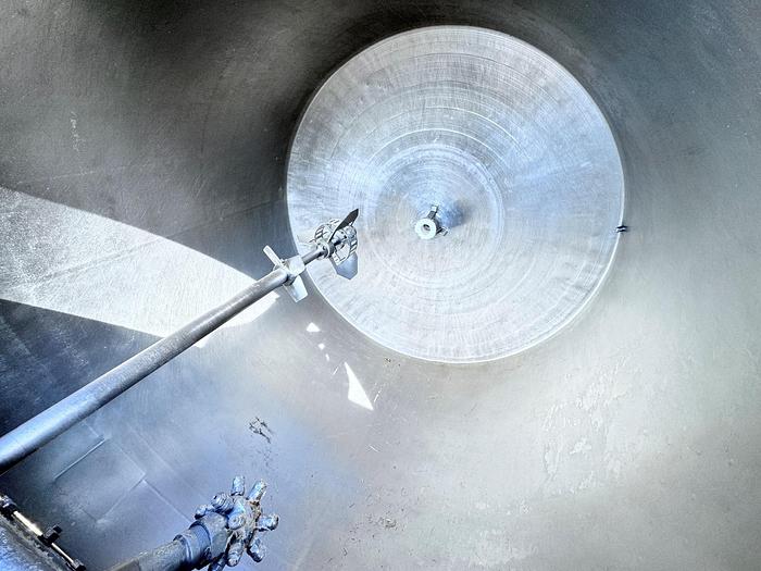 Used Tank, 750 Gallon, 316 Stainless Steel, Jacketed, Agitated, #5991050