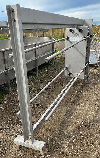 Used Heat Exchanger, Plate, 500 SF, S/st, Alfa Laval, Model CLIP8RH #S744987