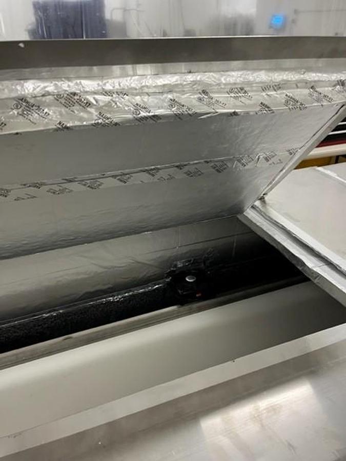 Used Cooling Tunnel, 12', Stainless Steel, Conveyorized, Monark Equipment, #5991763