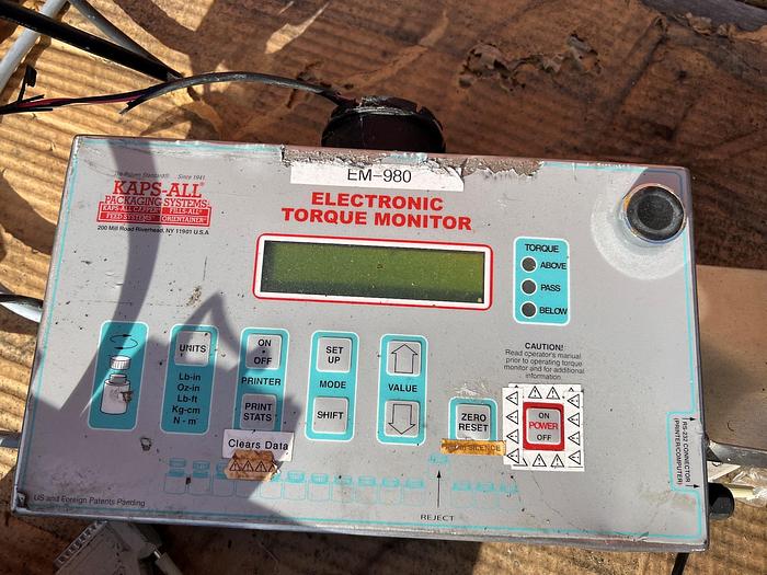 Used Capper, Kaps-All Model F-E4, Inline Spindle #S745104