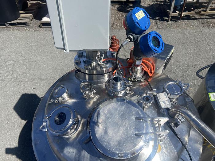 Used Reactor, 65 Gallon (250 Liters), 316L Stainless Steel, Jacketed, Agitated #S745443