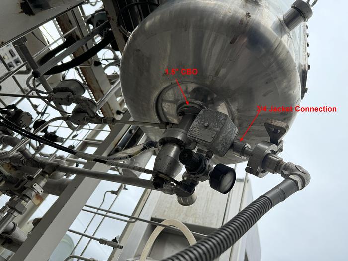 Used Fermenter, 45 Gallon, 316 S/st, Jkt, Agit, Mueller, System, #S695158