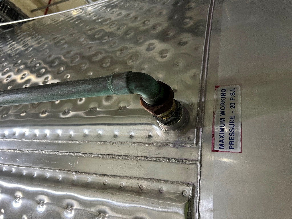 Used Tank, 6,000 Gallon, Dimple Jacketed, Agitated, Stainless Steel, Qty 3, #5991623