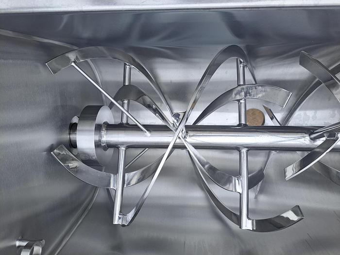Used Mixer, Ribbon, 5 CF, Stainless Steel, Double Ribbon, 5 HP #S745503