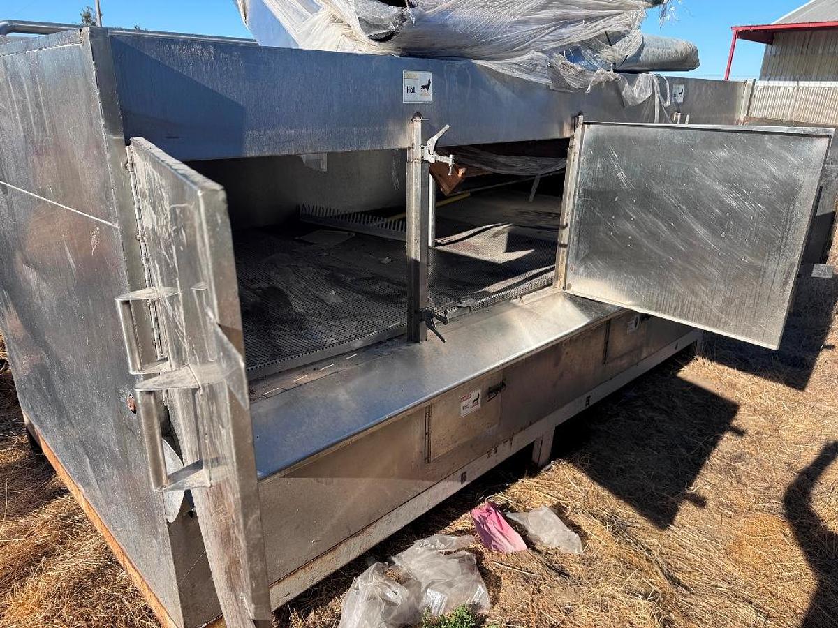 Used Roaster System, Dual Bed, (2) 12' L x 6' W Beds, Gas Fired, Stainless Steel, #5991873
