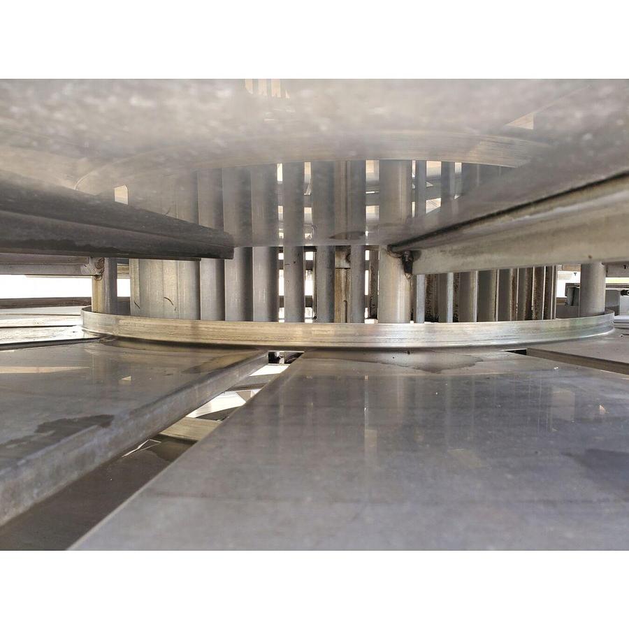 Used Dryer, Turbo, Wyssmont Turbo Tray Dryer Model N-22, 22 Trays, Stainless Steel Cladded, 9’-9” Base, 12’-0” Height, 1.5HP Turbo Drive, #5991640