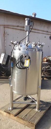 Used Tank, 66 Gallon, 316L Stainless Steel,  Agitated, Jacketed, 50 PSI, DCI, #L742357