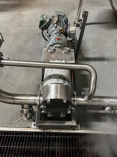 Used Tank, 6,000 gallon, S/st, 8'x15', Agitated, CB, Pump #C745007