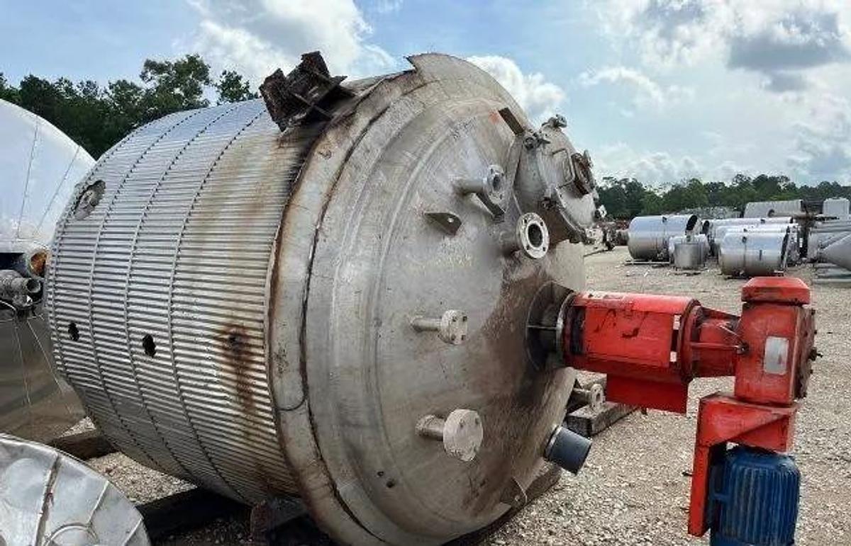 Used Tank, 2,200 Gallon, 316L Stainless Steel, Jacketed, Mix Tank, Alloy Fabricators, #