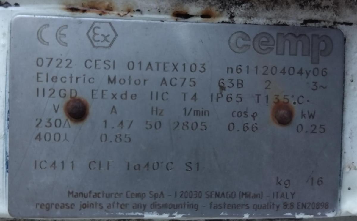 Used Tank, 13.2 Gallon (50 Liter), Pure-Flo Precision, Jacketed, Agitated, 316 Stainless, 45 PSI, #5991454