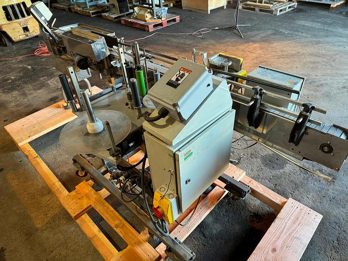 Used Labeler, Pressure Sensitive, Wrap, 6" High Labels, C.E. King, Model LH6 #S745366