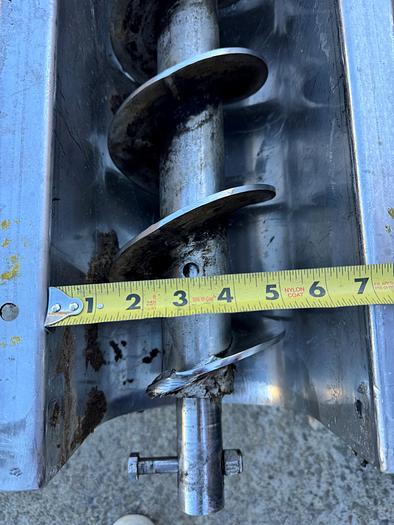 Used Conveyor, Screw, 6" Diameter X 20' Long, Stainless Steel, 1 HP, #5991111